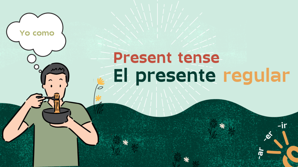 present tense-presente regular actividad