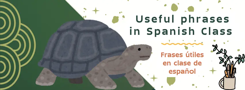 useful spanish class phrases teacher and student infographic